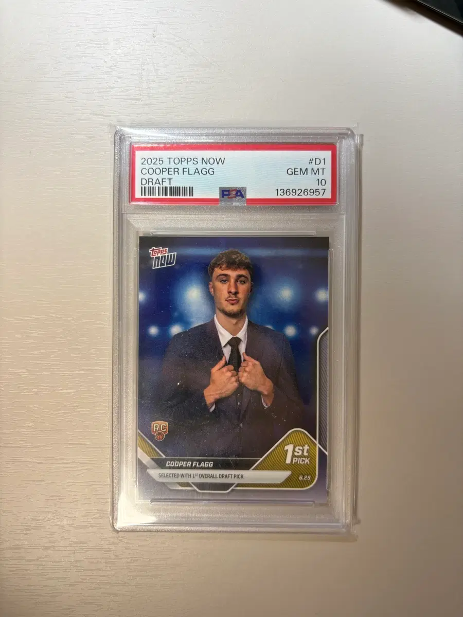 쿠퍼 플래그 psa10 루키카드 탑스나우