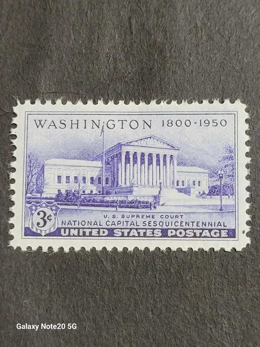 (미국우표)1950년 연방수도 이전 기념 우표National Capital Sesquicentennial Issue