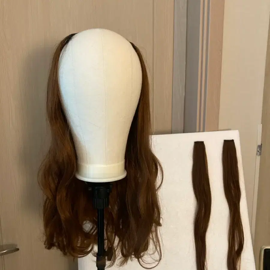 [오픈반가발] 가발나라 글램펌 오픈반가발 (밀크브라운)