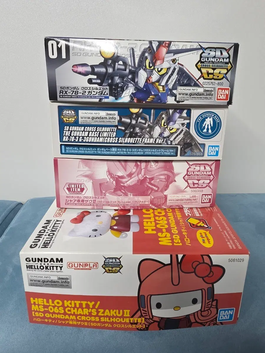 SD건담 크로스 실루엣 RX-78-2 건담 / 샤아 전용 자쿠/건베한정판 rx78/샤아 전용 자쿠 클리어