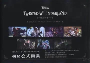 스퀘어 에닉스 Disney 트위스티드 원더랜드 공식 비주얼 북 카드 아트 & 선화집 (오비 포함)