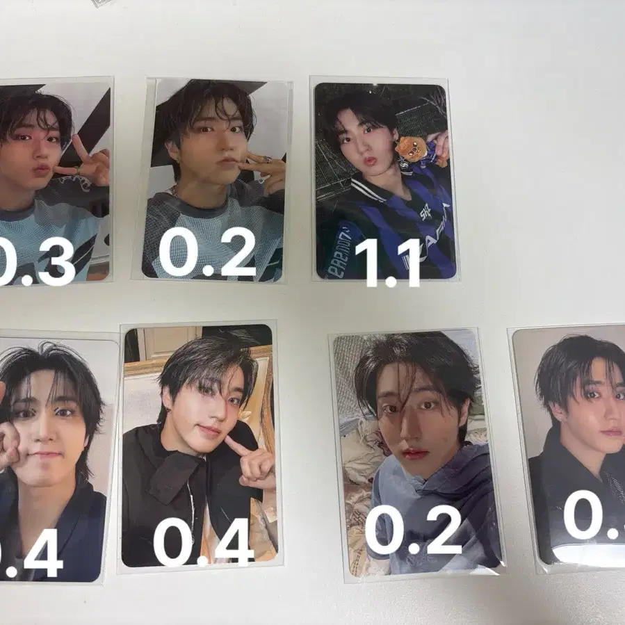 한 포카 리얼터치 한쿼카 스테이존 방찬 리노 창빈 현진 필릭스 승민 아이엔
