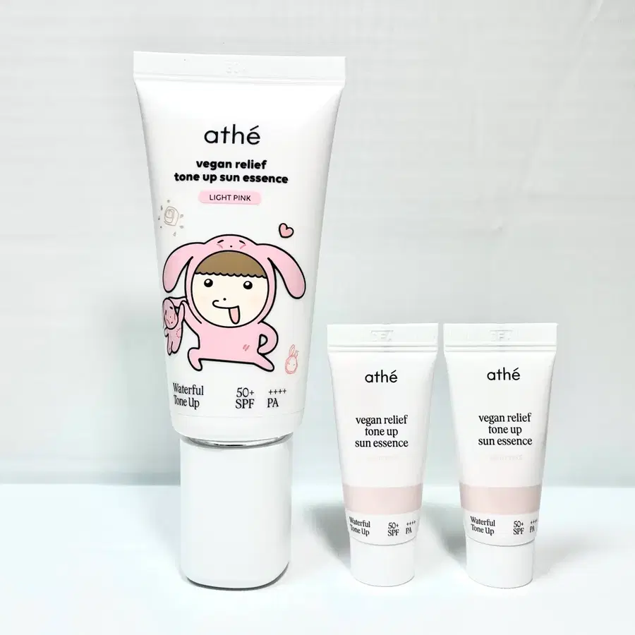 [60ml] 아떼 비건 릴리프 톤업 선 에센스 라이트 핑크 새상품