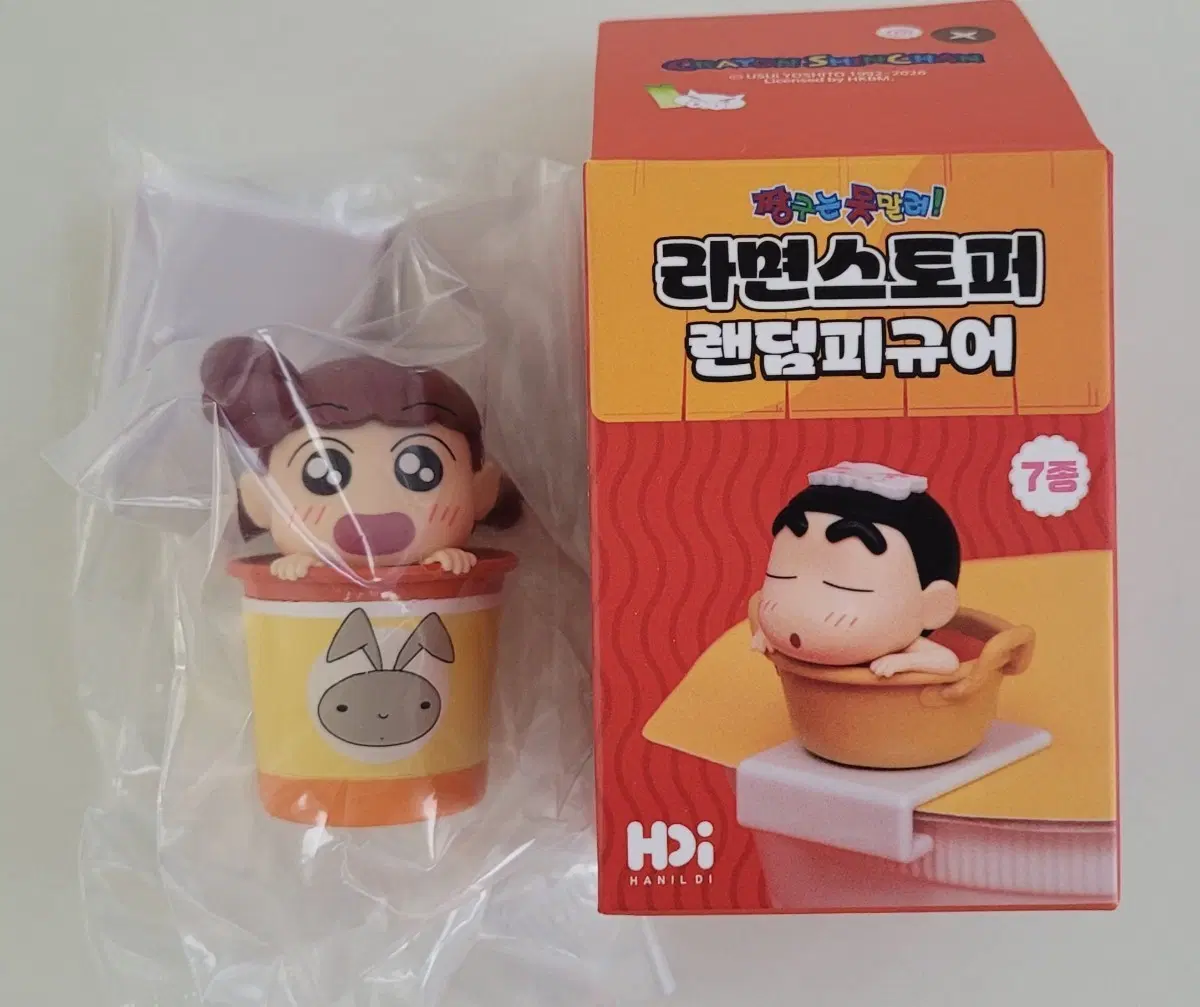짱구는 못말려 라면 스토퍼 랜덤 피규어 유리