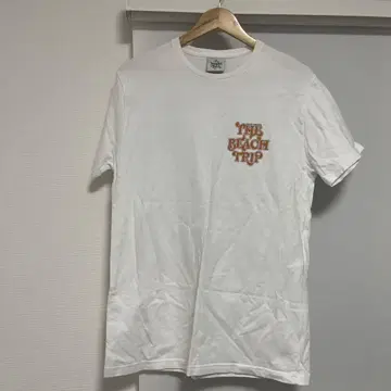 THE BEACH TRIP 백 프린트 티셔츠 화이트 L