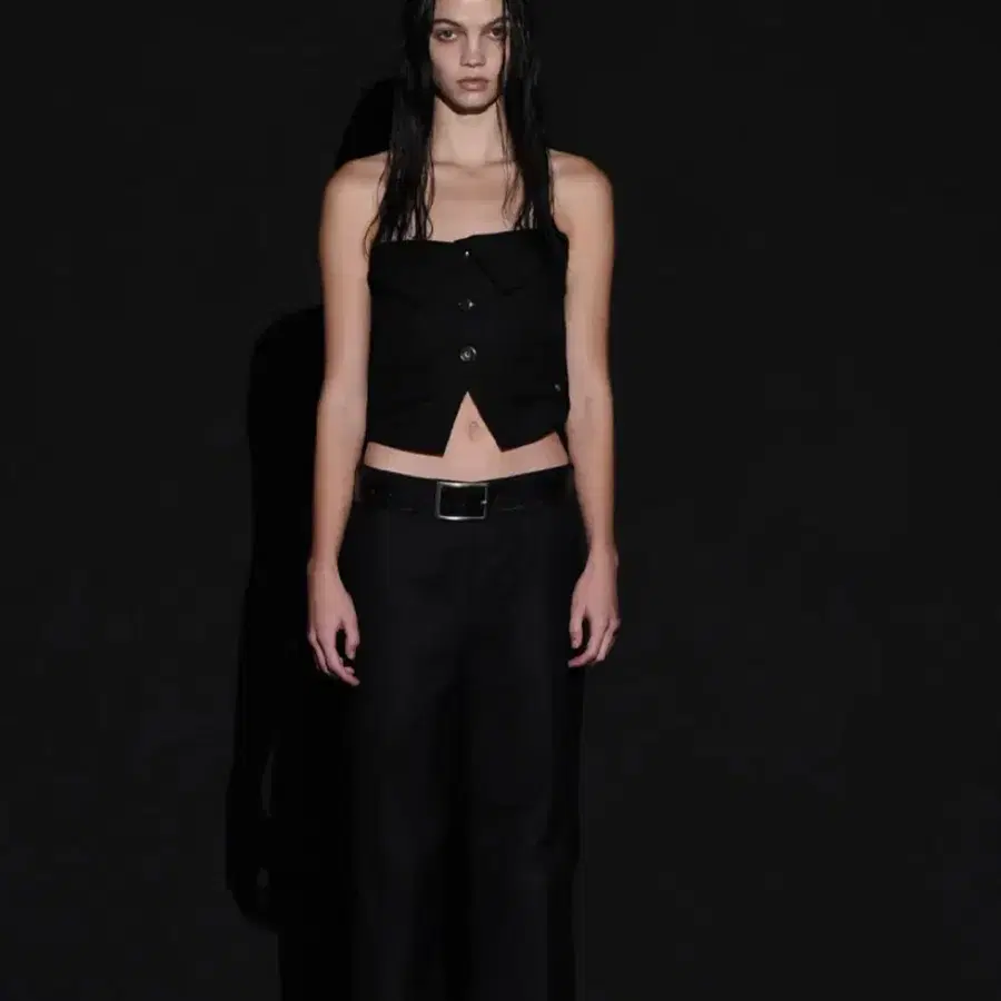 보헤미안 서울 뷔스티에 FOLDED BUTTON BUSTIER
