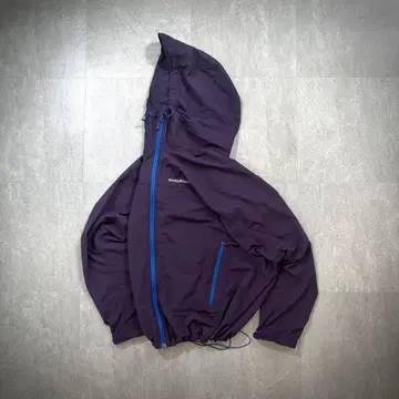 montbell 나일론 쉘 재킷 y2k 테크 짧은 기장 보라색
