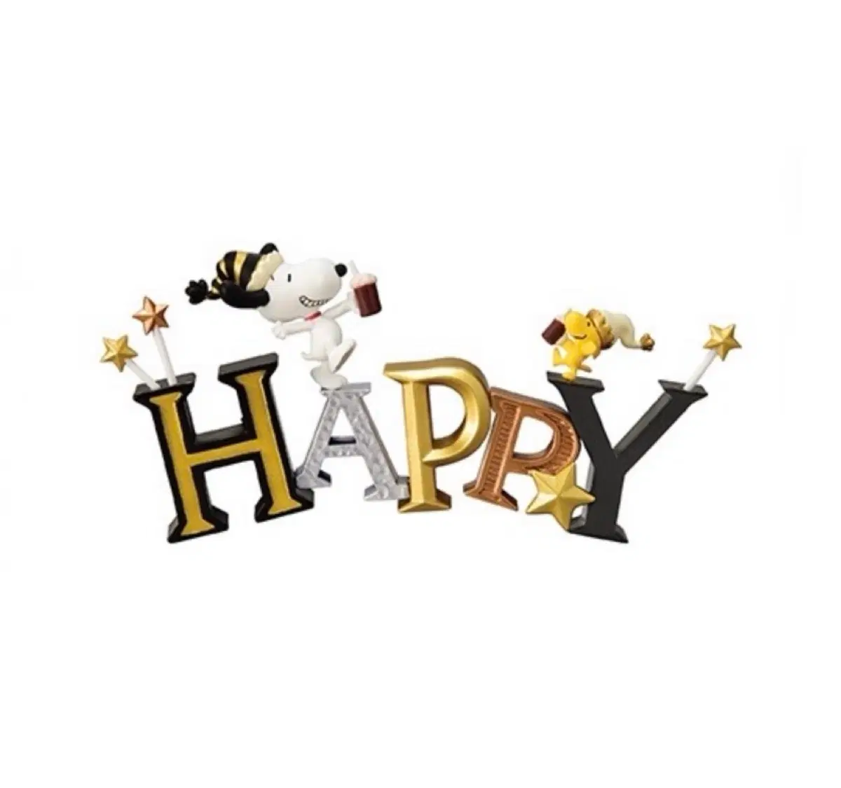 리멘트 스누피 피너츠 컬렉션 오브 워즈 워드 미니어처 피규어 5번 happy