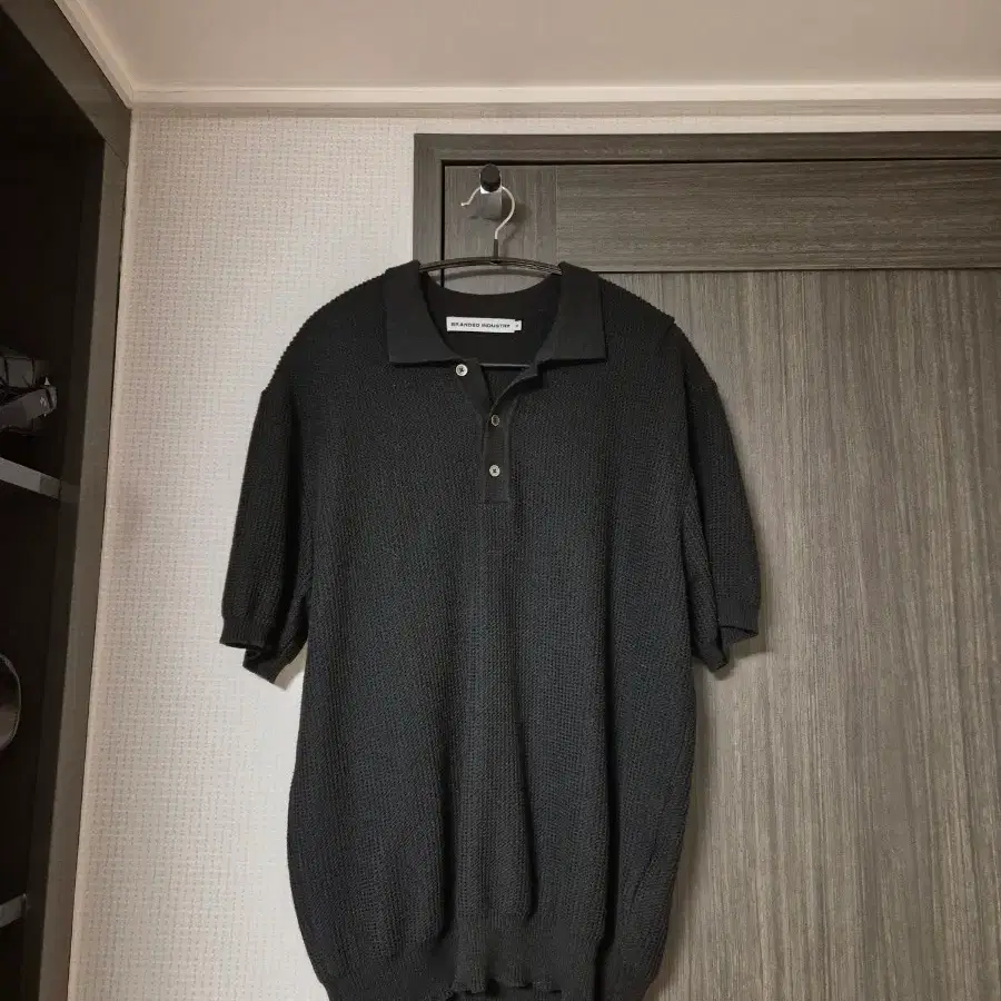 브랜디드 / HARD TWIST HOLIDAY POLO KNIT[NAVY, BLACK] / M