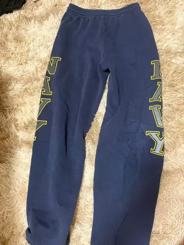 SOFFE 80~90s 스웨트 팬츠 NAVY 프린트 네이비 S