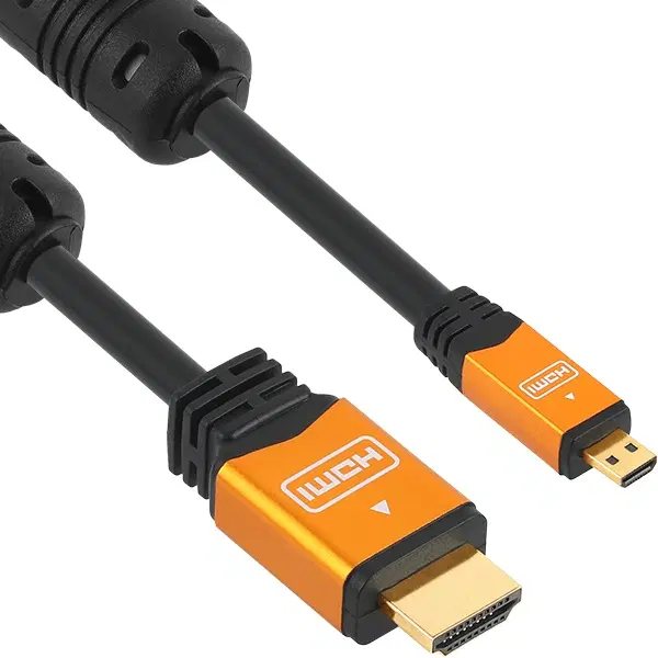 4K해상도 HDMI to Micro HDMI 메탈 케이블 0.5m
