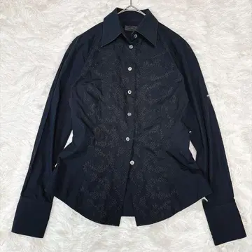 Paul Smith 폴스미스 블랙 꽃무늬 전체 자수 일본제 바이컬러 블랙