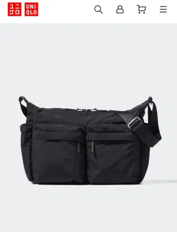 UNIQLO 택 포함 새상품 멀티 포켓 숄더백 블랙 검정 단종품
