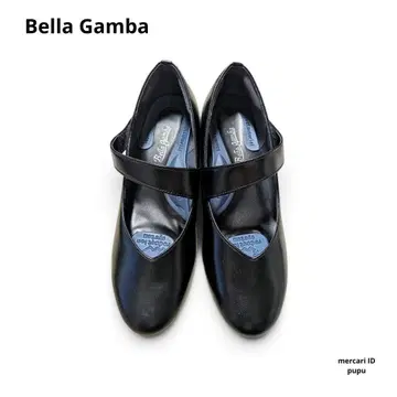 [새상품] Bella Gamba 천연 가죽 스트랩 펌프스