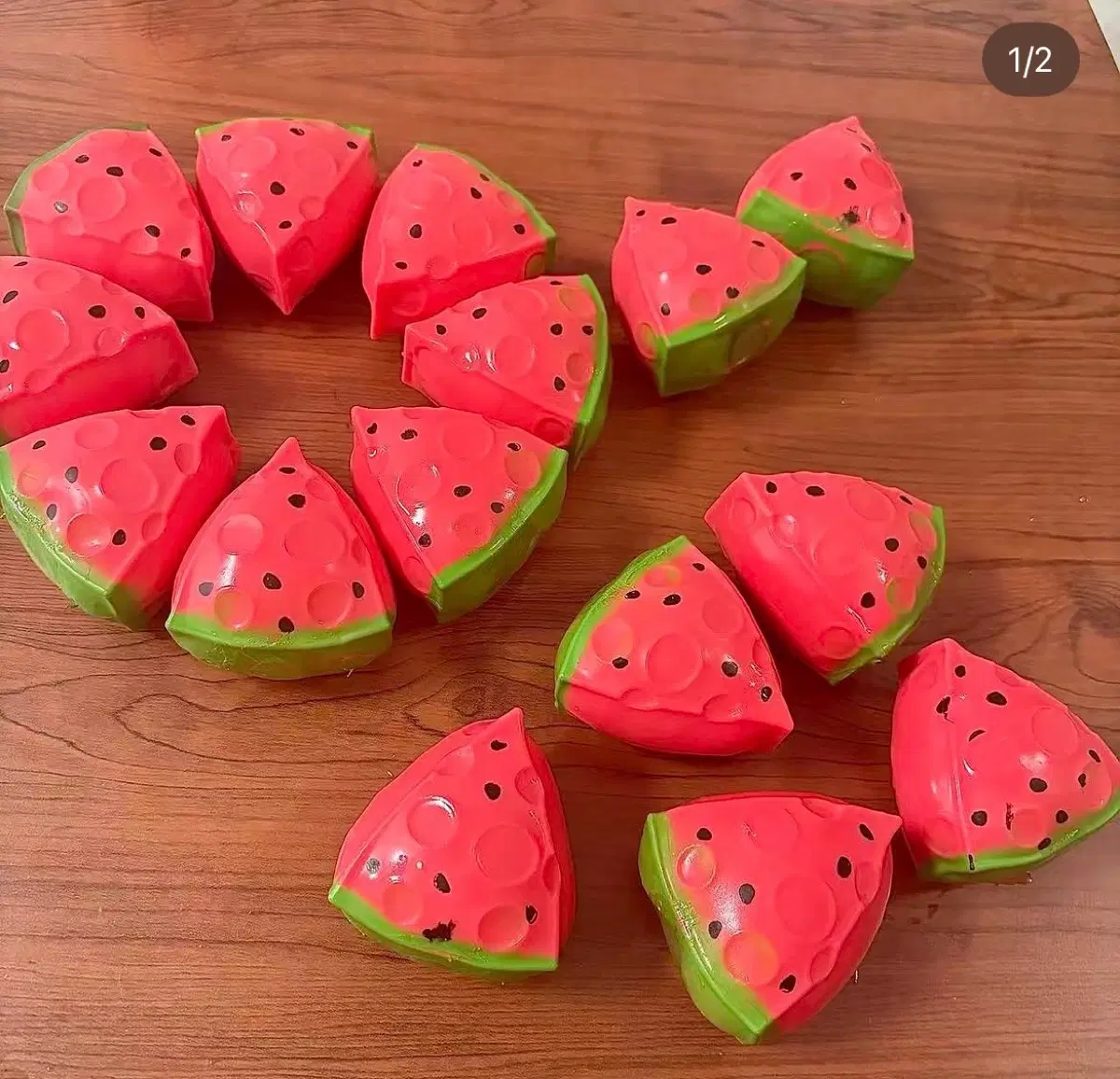 (새상품) 조각수박 슬랑이 말랑이 말랑우체부