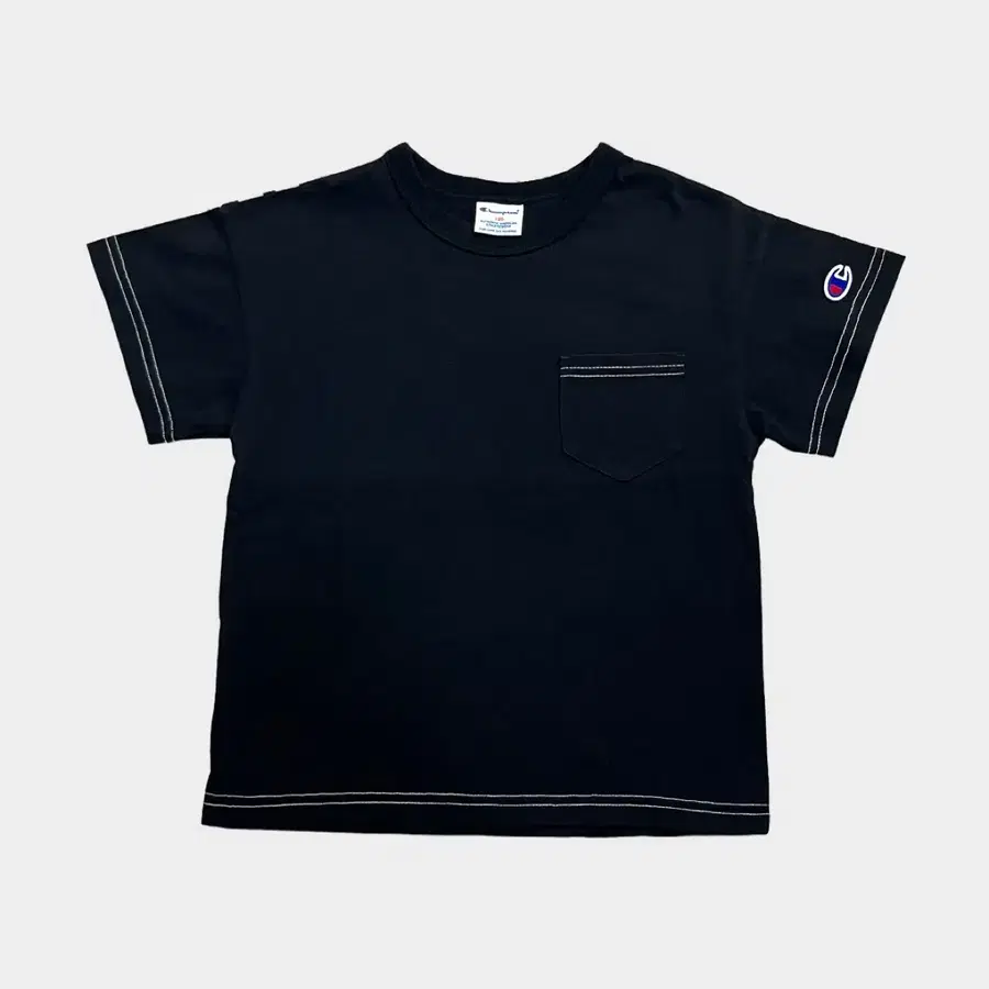 Champion 키즈 백프린팅 반팔티