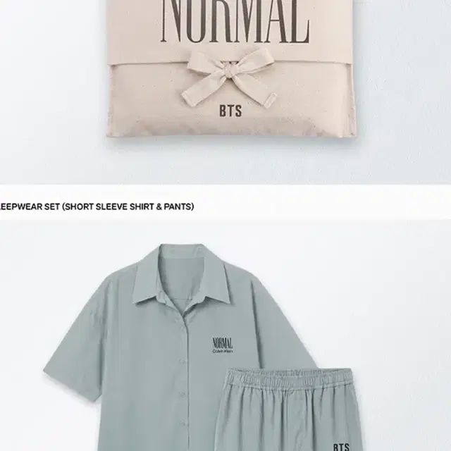 방탄소년단 NORMALxCALVIN PAJAMA 잠옷포카