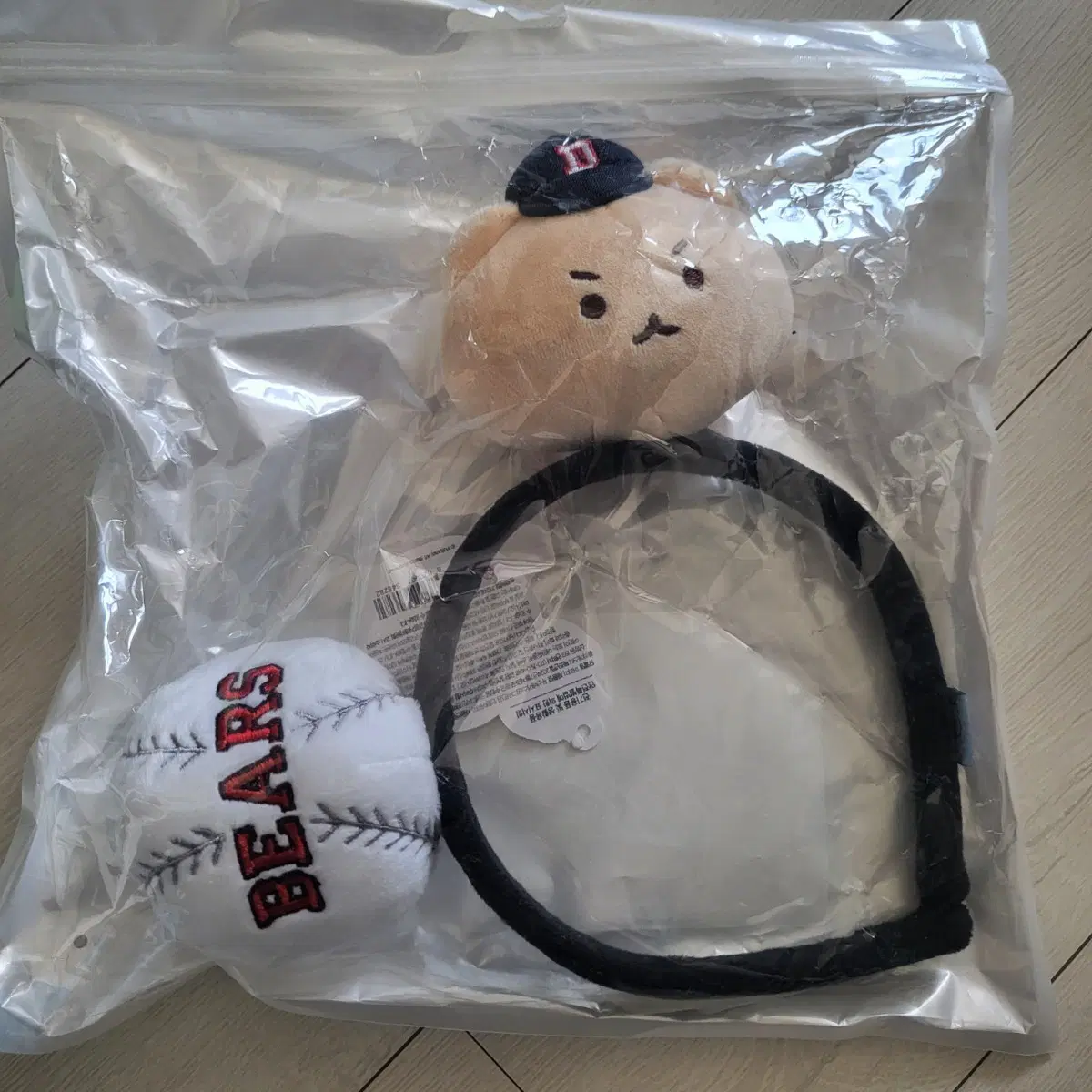 두산 망그러진 곰 망곰 머리띠