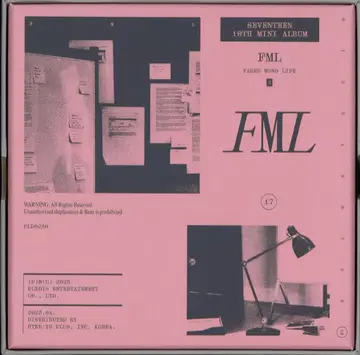 SEVENTEEN FADED, MONO LIFE ver. FML 핑크