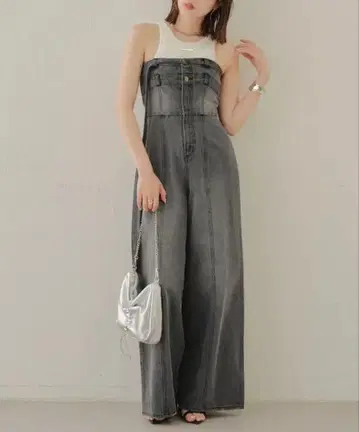 Chico 데님 베어 와이드 콤비네존