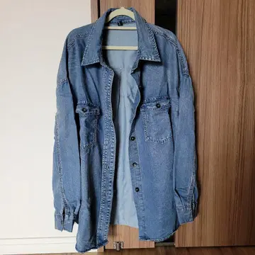 오버 사이즈 데님 셔츠 자켓