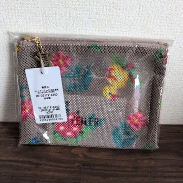 페이러 하이 메쉬 파우치 S 베이지 미사용 새상품 택 포함
