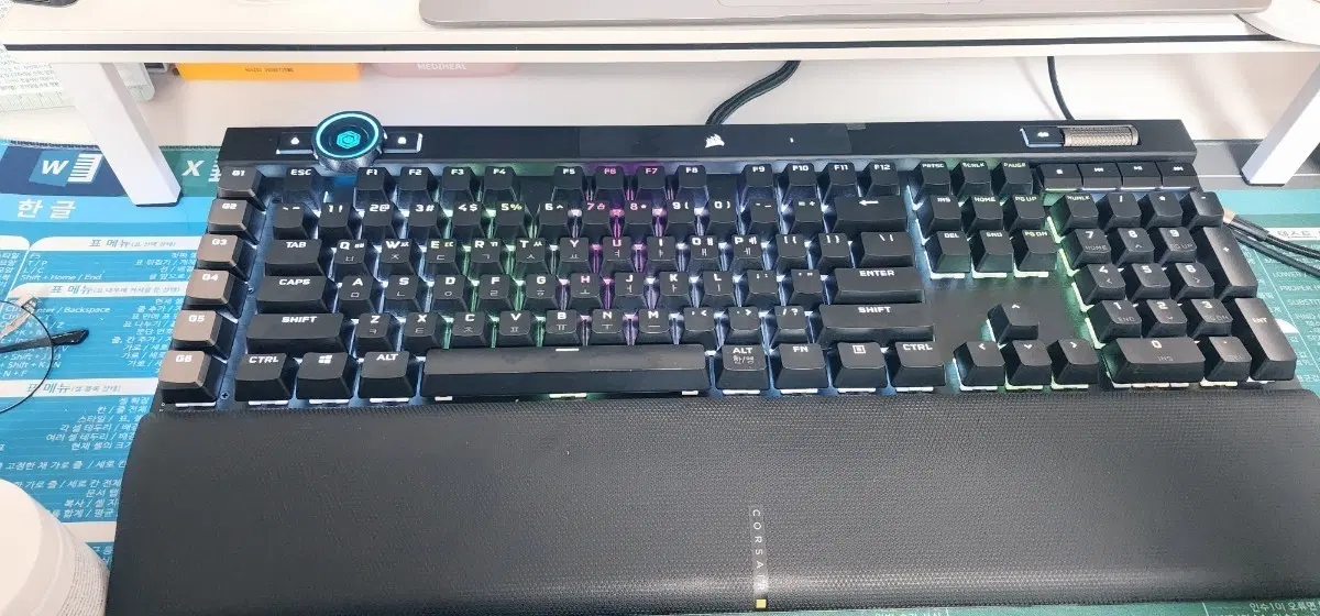 커세어 K100 RGB OPX 광축 영문배열 풀박스 / 2주 사용