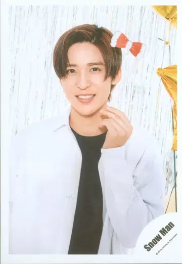 Snow Man 19년 Greeting Photo 크리스마스ver 메구로 렌 공식 사진 *1장