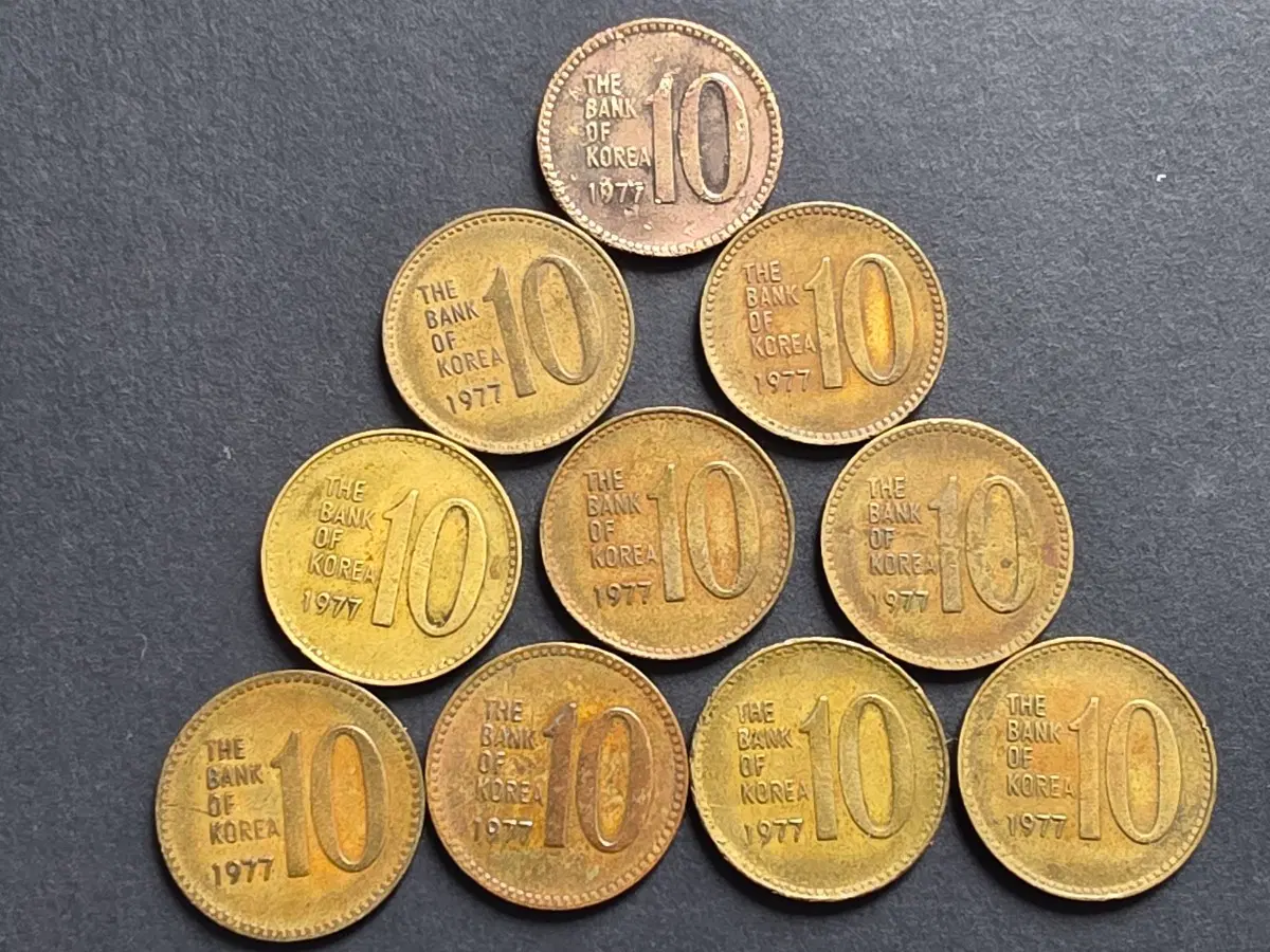 1977년 10주 특년도 10개 일괄.