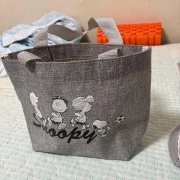 스누피 미니 토트백 그레이