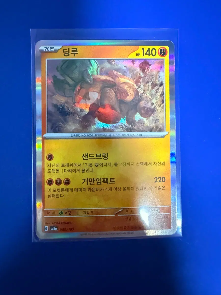 포켓몬카드 딩루 홀로 카드