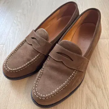BEAUTY & YOUTH 스웨이드 브라운 코인 로퍼 26.5cm