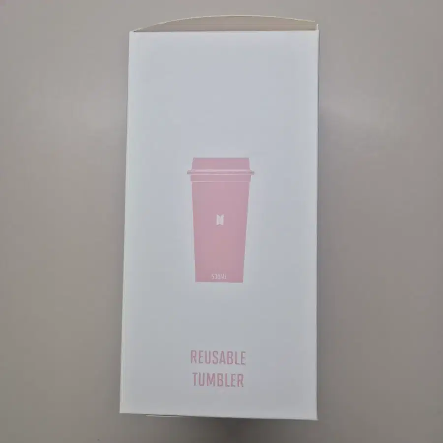 방탄 공식 팝업 리유저블 텀블러 530ml 핑크(새상품)