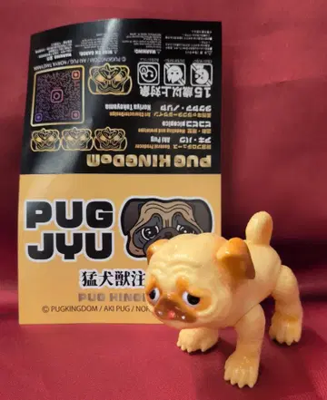PUGKINGDOM/AKI 퍼그 타케야마 노리야/피코피코 퍼그 수 크림 성형/브라운