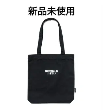 새상품 블랙 FOOTBALL IS NEVER BORING 토트백