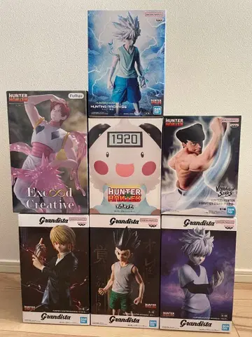 HUNTER x HUNTER 피규어 7종 세트 히소카 키루아 너클 곤