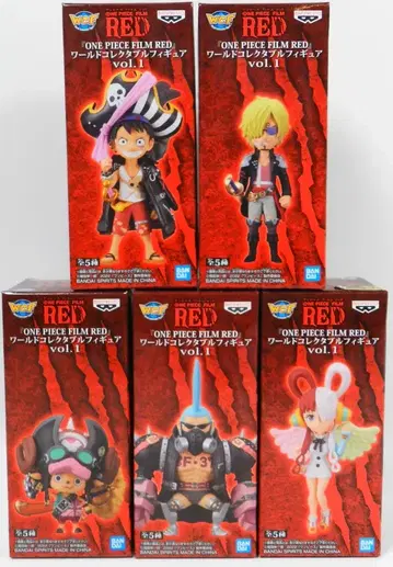 BANDAI SPIRITS 월드 컬렉터블 피규어 vol.1/ONE PIECE FILM RED 전 5종 세트