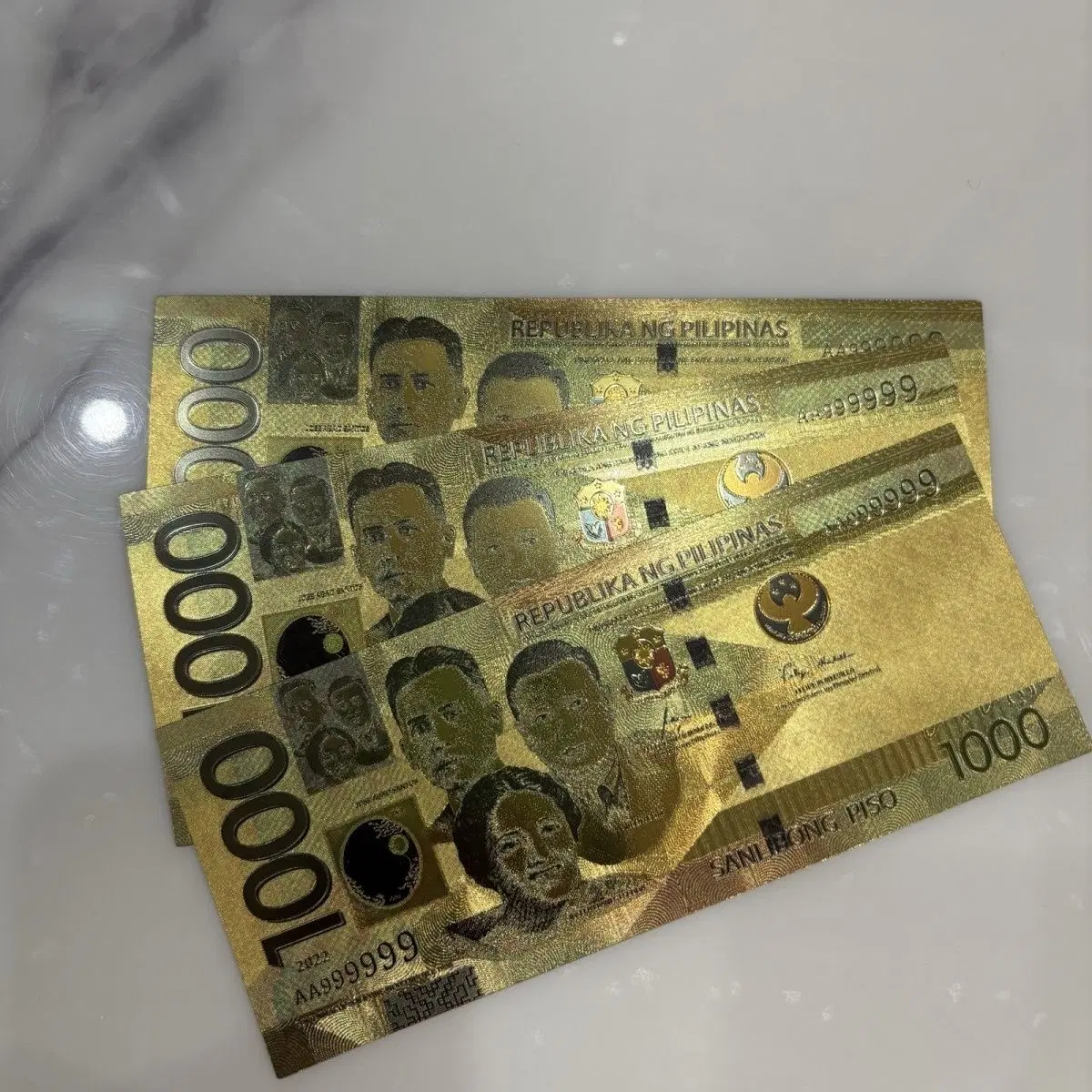 필리핀 3장 플라스틱 공예품 세트 수집용