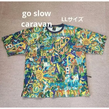 go slow caravan 올 패턴 티셔츠 LL 사이즈 아웃도어