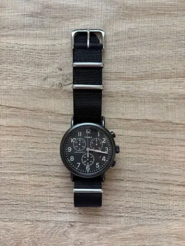 TIMEX 위켄더 INDIGLO 크로노그래프 블랙