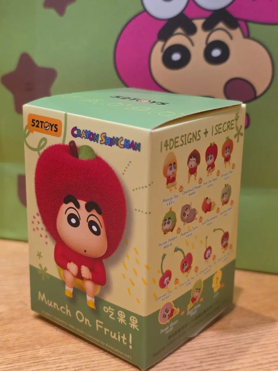 52TOYS 짱구는못말려 과일 시리즈 피규어 키링 체리흰둥이