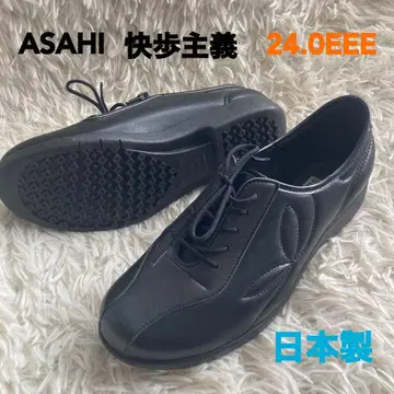 ASAHI 쾌보주의 블랙 24.0EEE 일본제 컴포트 슈즈