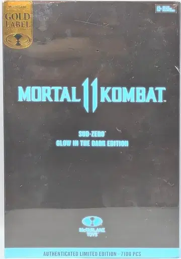McFARLANE TOYS GOLD LABEL SUB-ZERO GLOW IN THE DARK EDITION