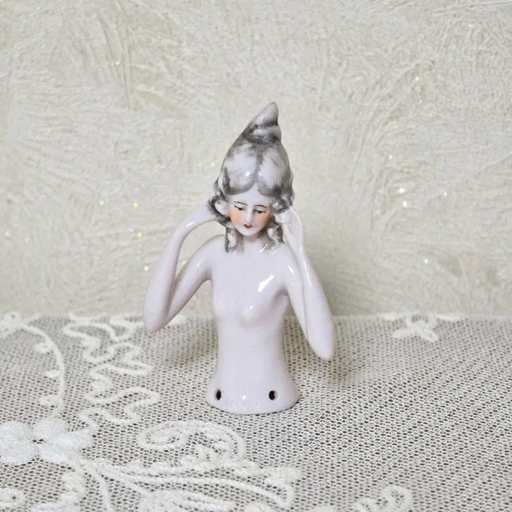Antique Half Doll 독일 앤틱 하프돌 도자기 인형 빈티지 소품 오브제 장식