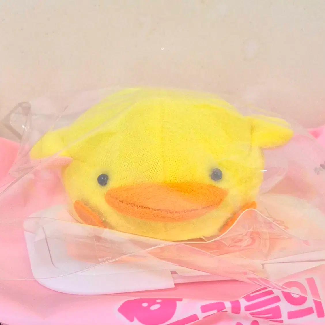고전 빈티지 마더구스노모리 삐요 피요 병아리 오리 마스코트 인형