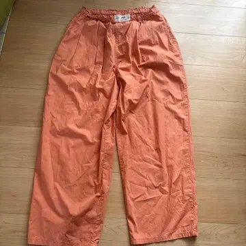 PUAL CE CIN 고밀도 코튼 코쿤 팬츠 F 사이즈 오렌지 컬러