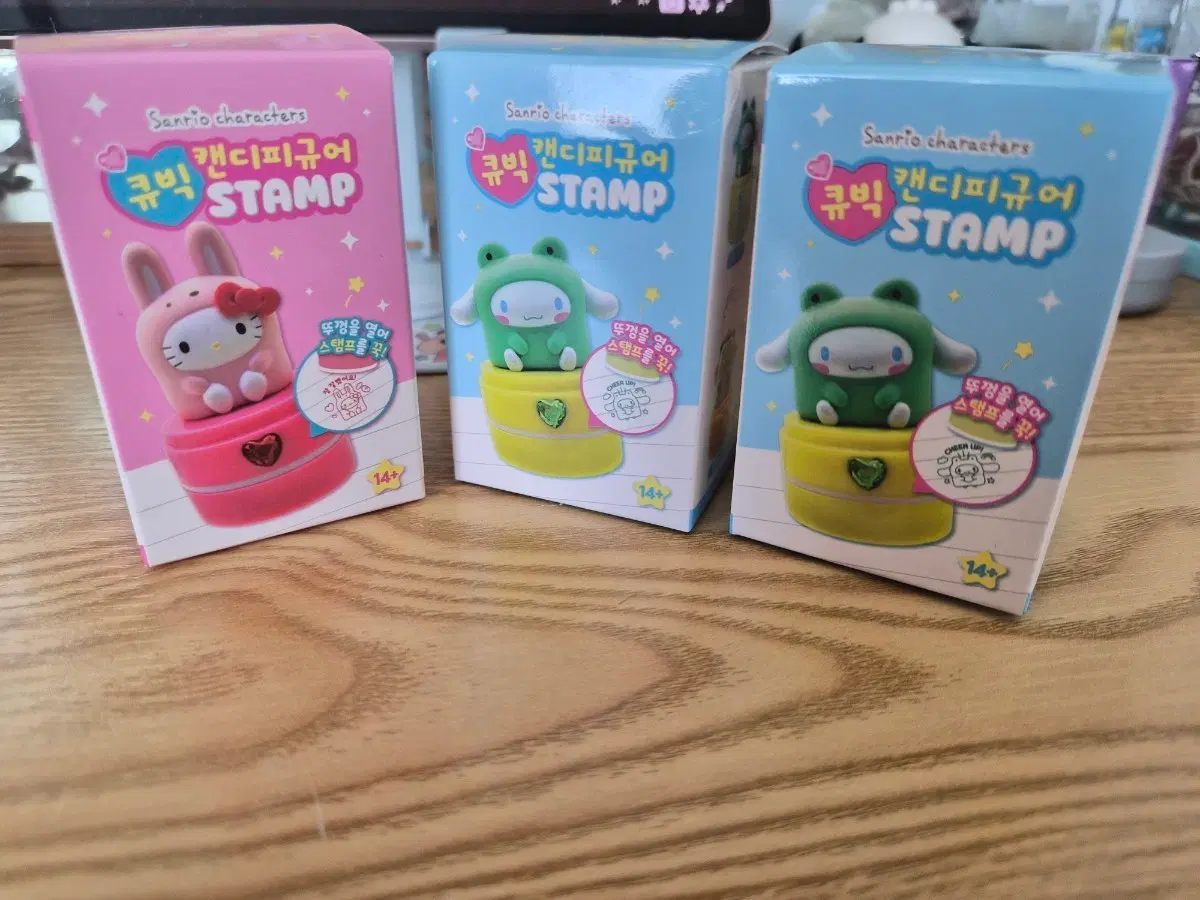 일괄)산리오 큐빅 캔디피규어 스탬프