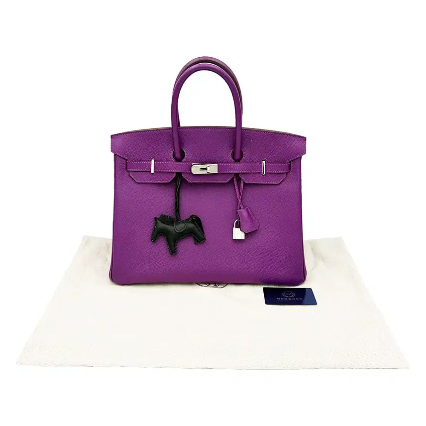 에르메스 Hermes H027634CC 퍼플 벌킨 35 토트백 (R) 사진 1