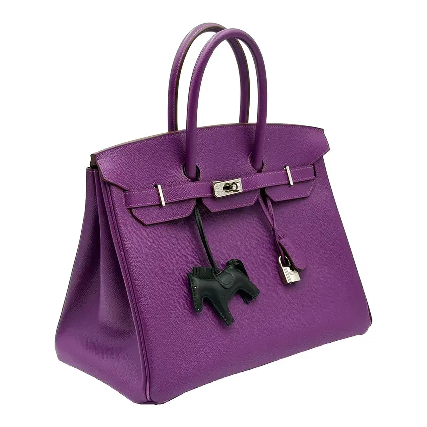 에르메스 Hermes H027634CC 퍼플 벌킨 35 토트백 (R) 사진 3