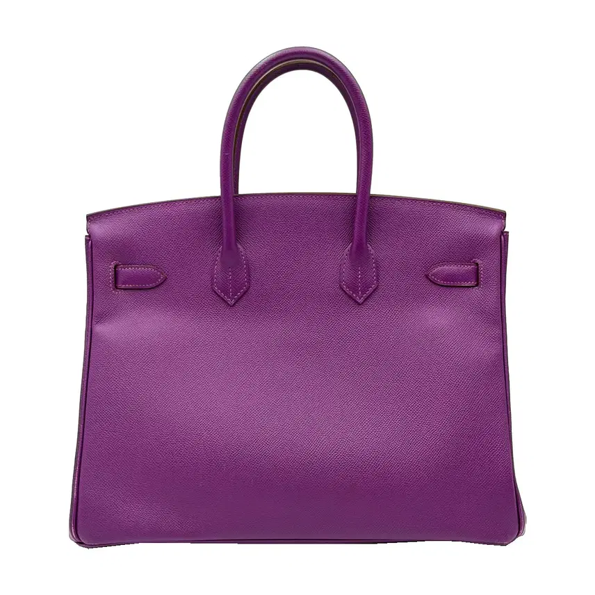 에르메스 Hermes H027634CC 퍼플 벌킨 35 토트백 (R) 사진 4
